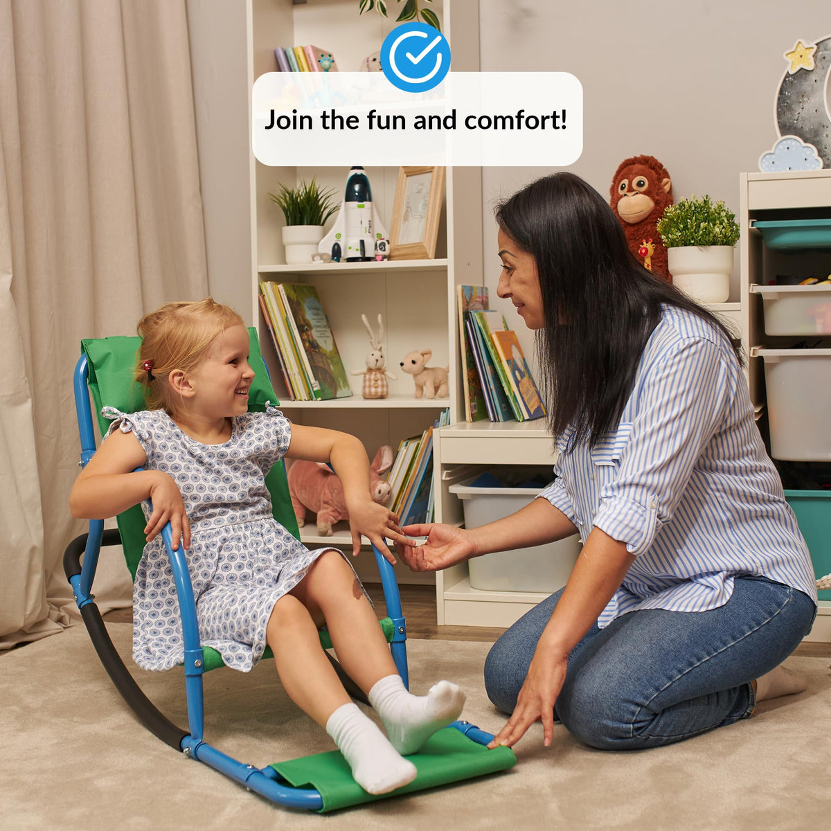 ODOXIA Kids Sensory Rocking Chair simple assembly for quick setup.