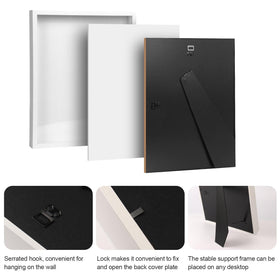 ODPF ShadowBox 6-pack white 5x5 with wall and tabletop display for versatile spaces.