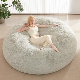 ODreamyDogs bean bag cover with waterproof faux fur for soft seating and spill protection