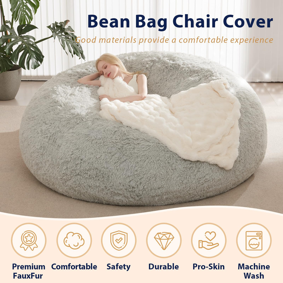 ODreamyDogs cover with a long zipper eases filling and refilling bulky items