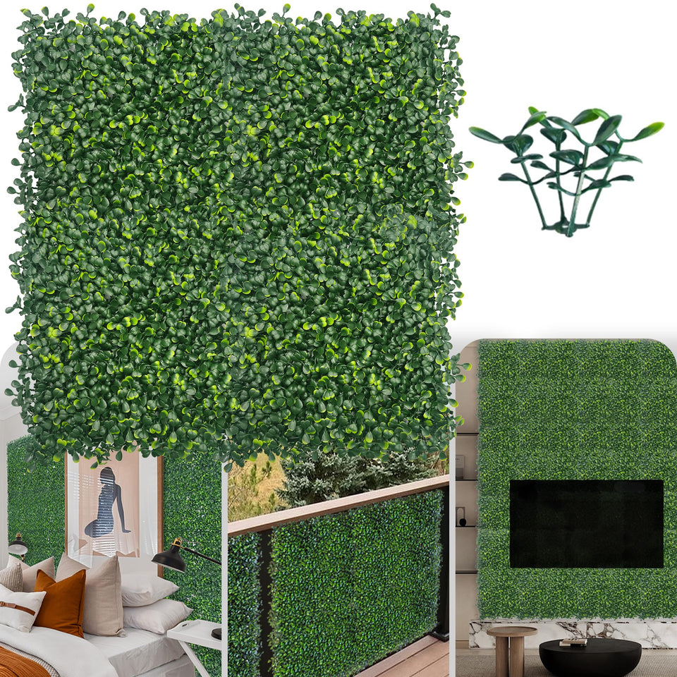 ODTORY artificial grass wall panel for compact 10x10 backdrop.