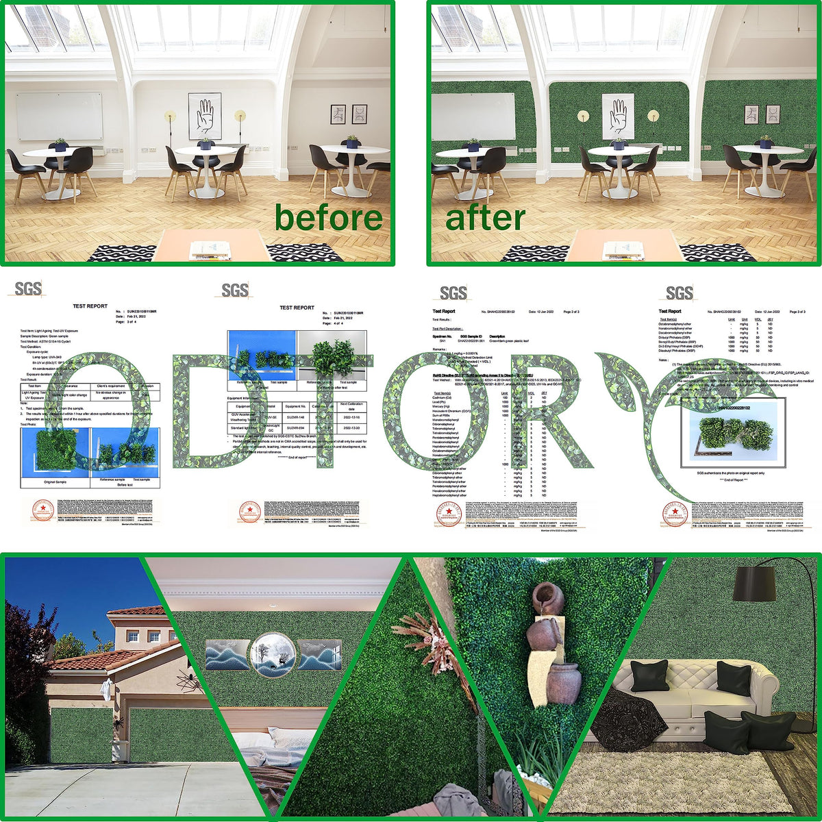 ODTORY versatile decor for homes, events, patios, or walls.