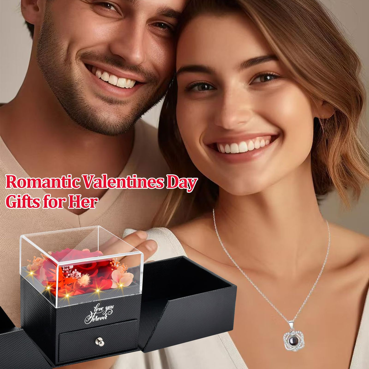 OEAGO Gift-ready rose box demonstrates elegant packaging for easy gifting.