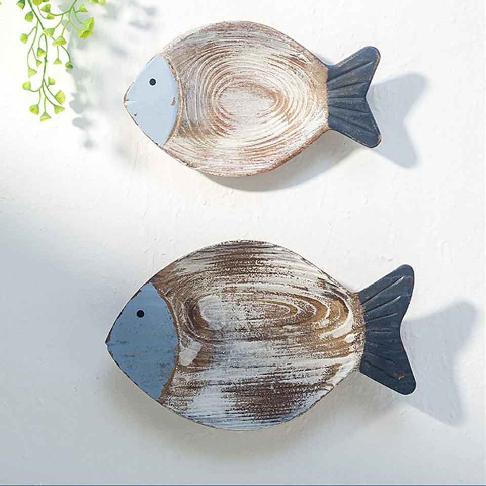 OECECR wood fish large wall decor with easy hanging hook.