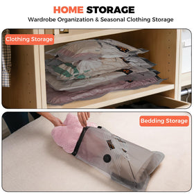 OEODAJ multi-size set fits clothing and seasonal items for home or travel.