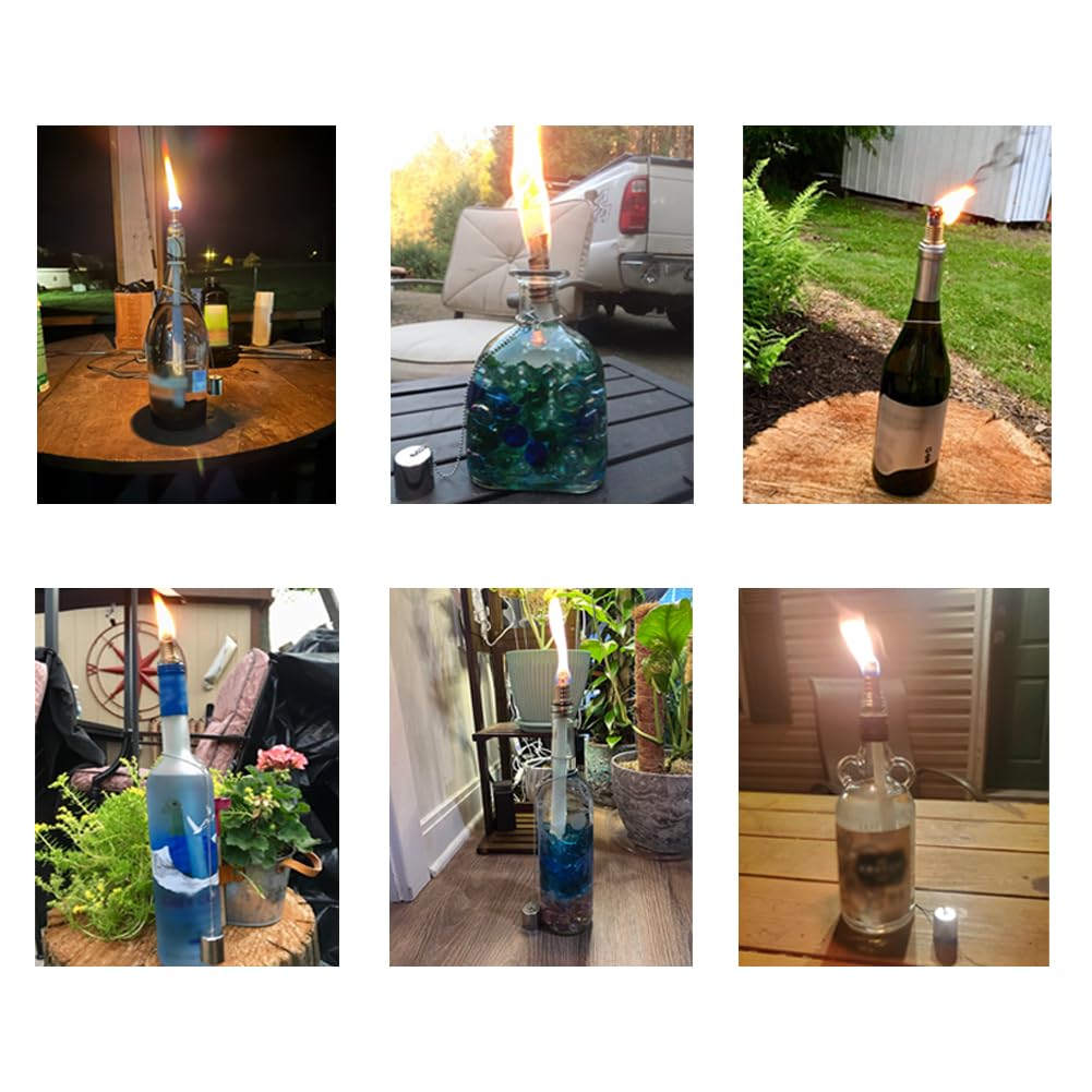 OEXEO garden lighting kit for wine bottles offers warm ambience for patios and backyards.