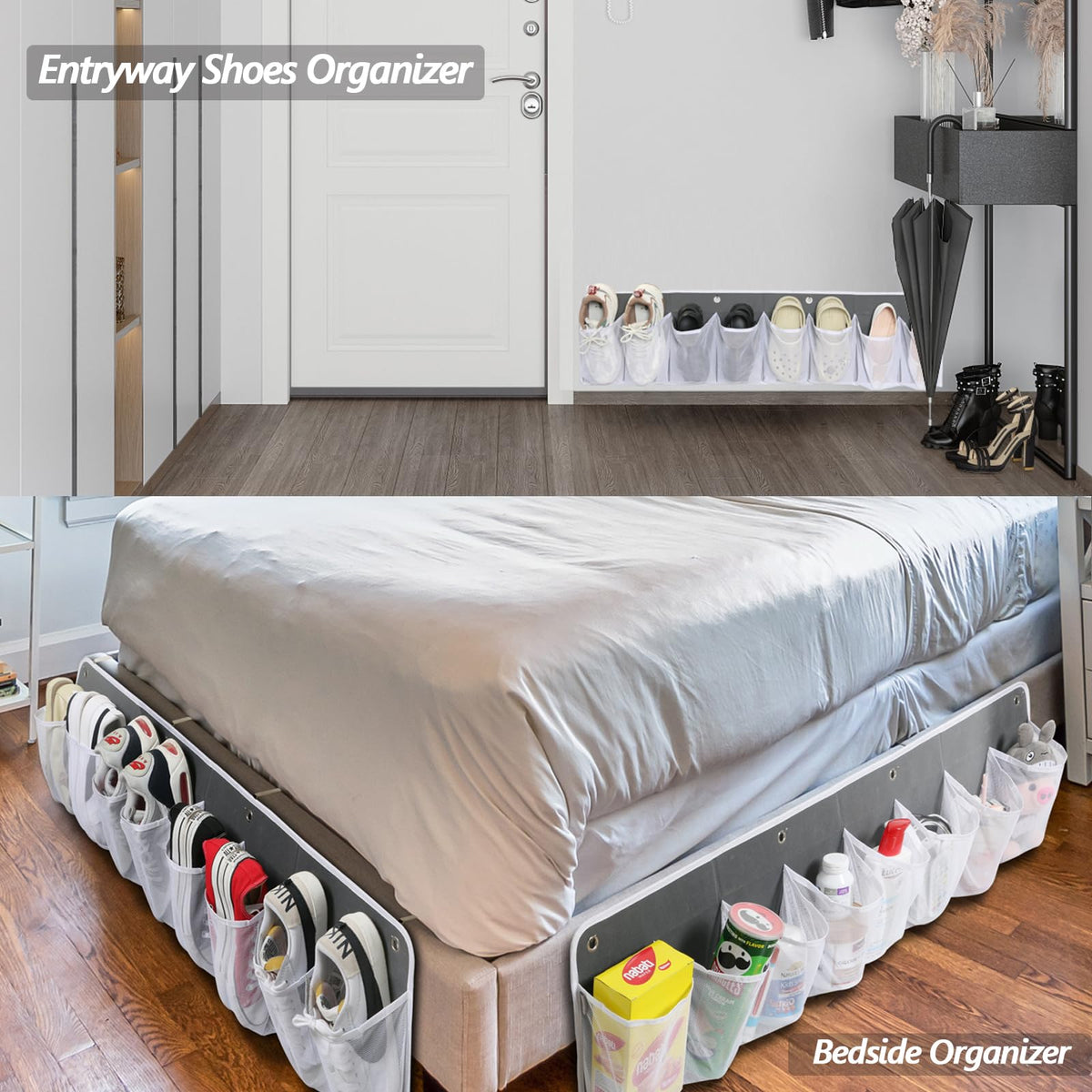 Ofiray-home 5.3 by 8.8 inch mesh pockets for mid-size items