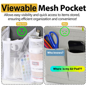 Ofiray-home wall-mounted pocket rack fits RV, dorm, or bedroom spaces