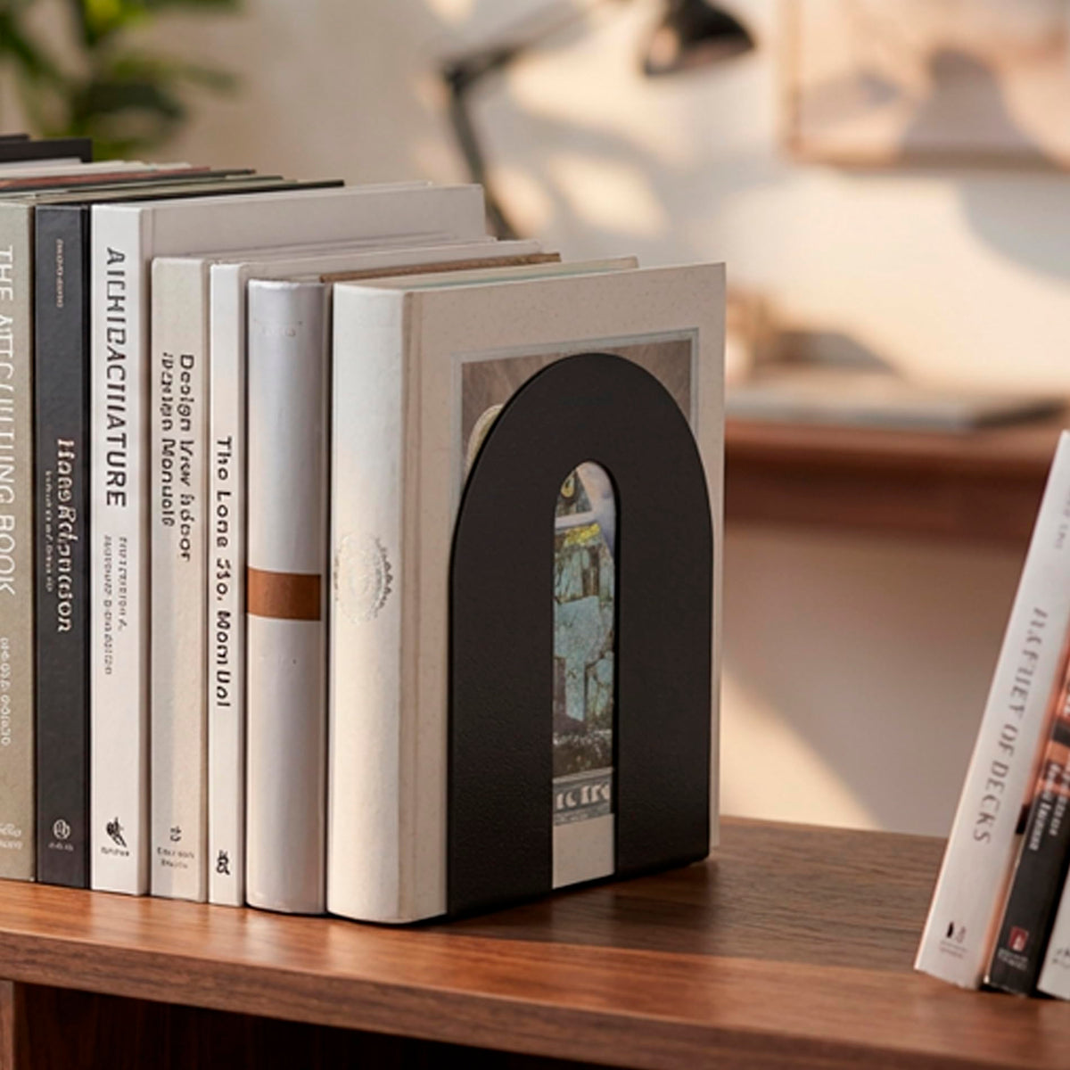 Officemate 10-inch tall bookends support the tallest books and binders