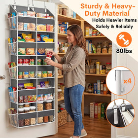 Ofiray-Home organizer includes four hooks and ten mesh pockets for quick access.
