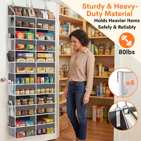 Ofiray-Home 80lb capacity door organizer provides sturdy load without tilting.