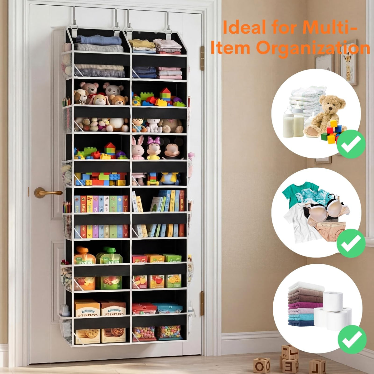 Ofiray-Home transparent front window helps you spot items quickly.