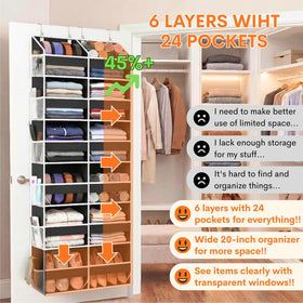 Ofiray-Home door organizer 12 compartments keeps small items organized and accessible.