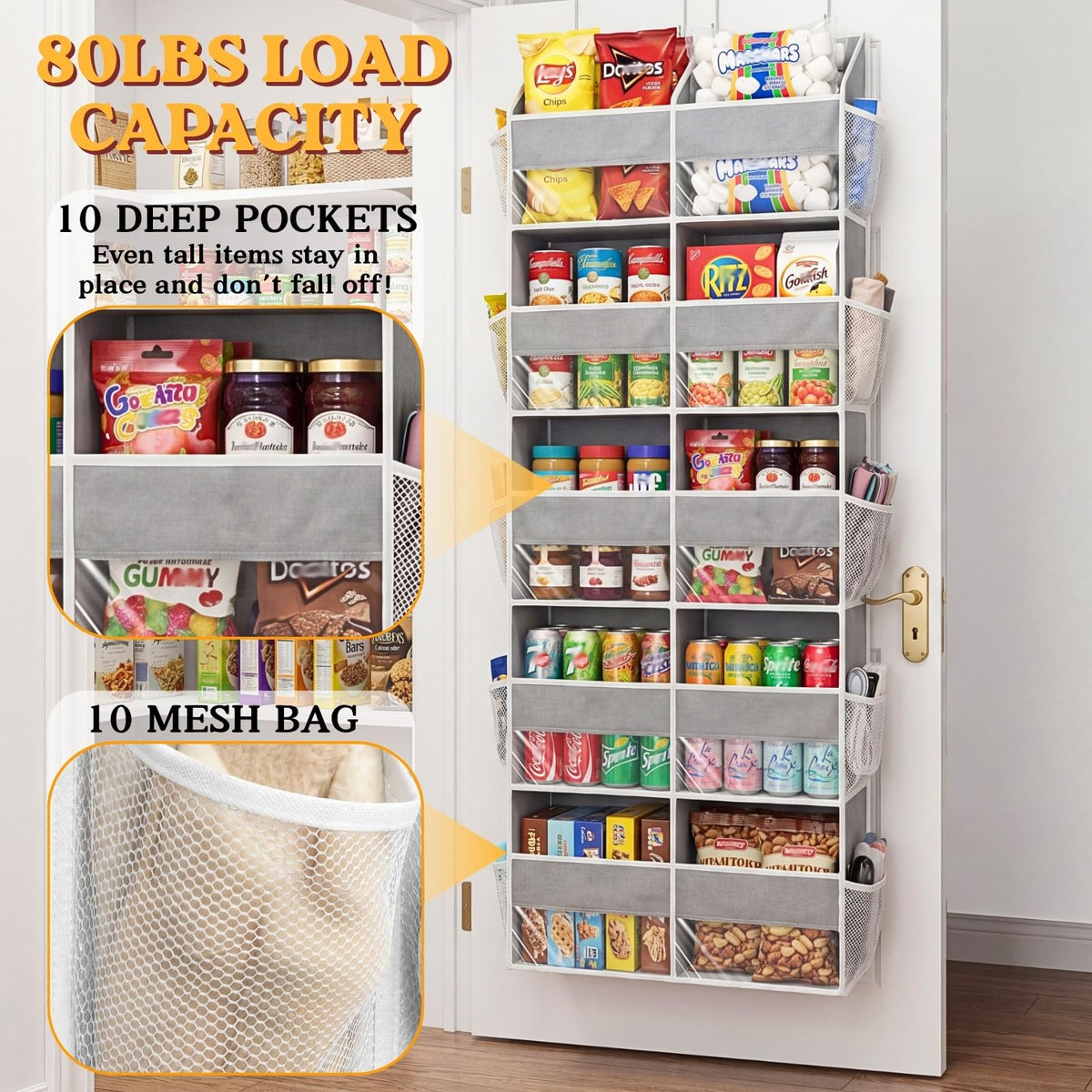 Ofiray-Home 10 large front pockets organized for quick toy and accessory access.