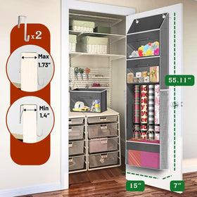 Ofiray-home Four-Tier design with side pockets keeps craft supplies organized.