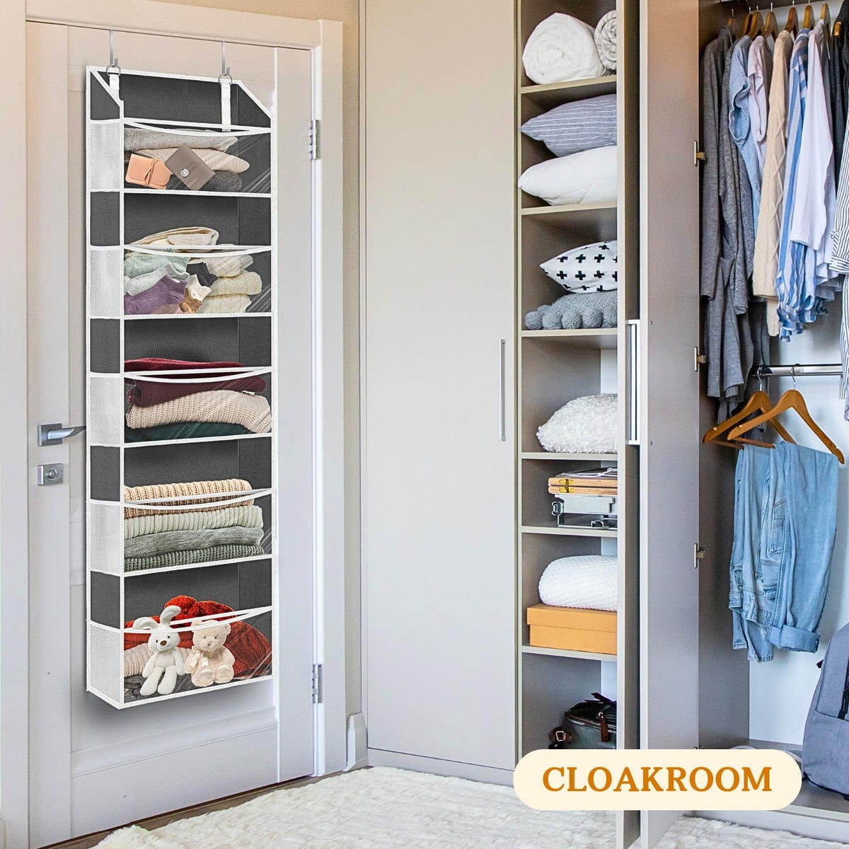 Ofiray-home over door organizer ideal for nurseries and pantries in modern homes.