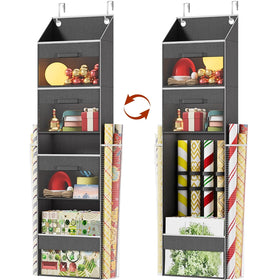 Ofiray-home Over-Door Wrap Organizer with Drawers keeps gifts neatly organized and accessible.