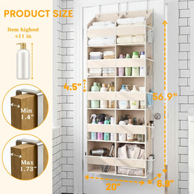 Ofiray-home over-the-door organizer clear window reveals contents