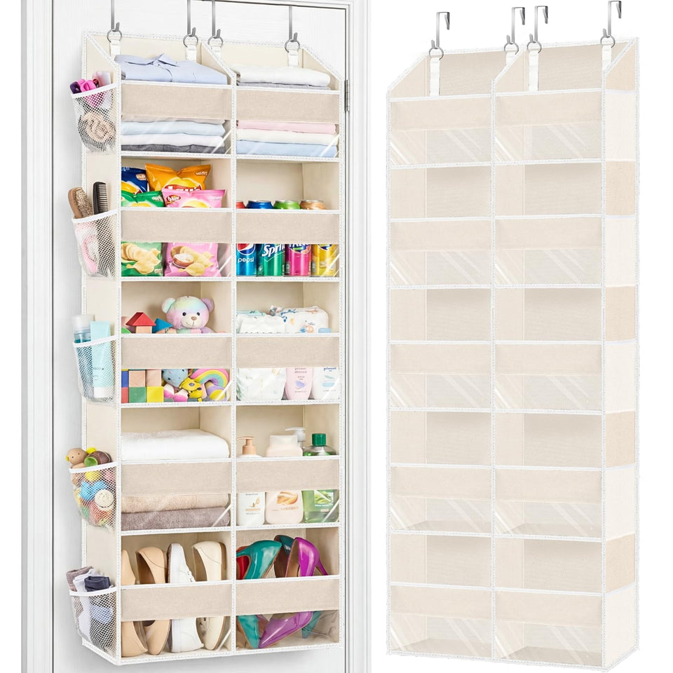 Ofiray-home over-the-door organizer front view showing space-saving 5-tier storage