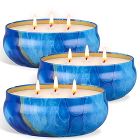 OFUN large citronella candle jar for patio use with a gentle outdoor scent.
