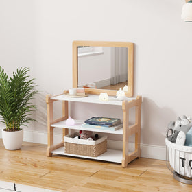 Ogears Montessori sensory mirror enhances visual tracking during play.