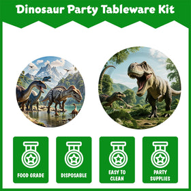 OGHBPPOU Dino World cups keep drinks kid-friendly and mess-free throughout the party.