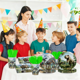OGHBPPOU Dino World eco-friendly packaging reduces waste after the party.