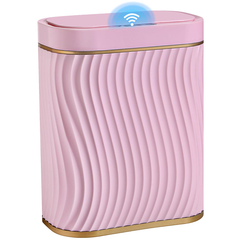 Ogikey bathroom trash can with sensor lid for hands-free use