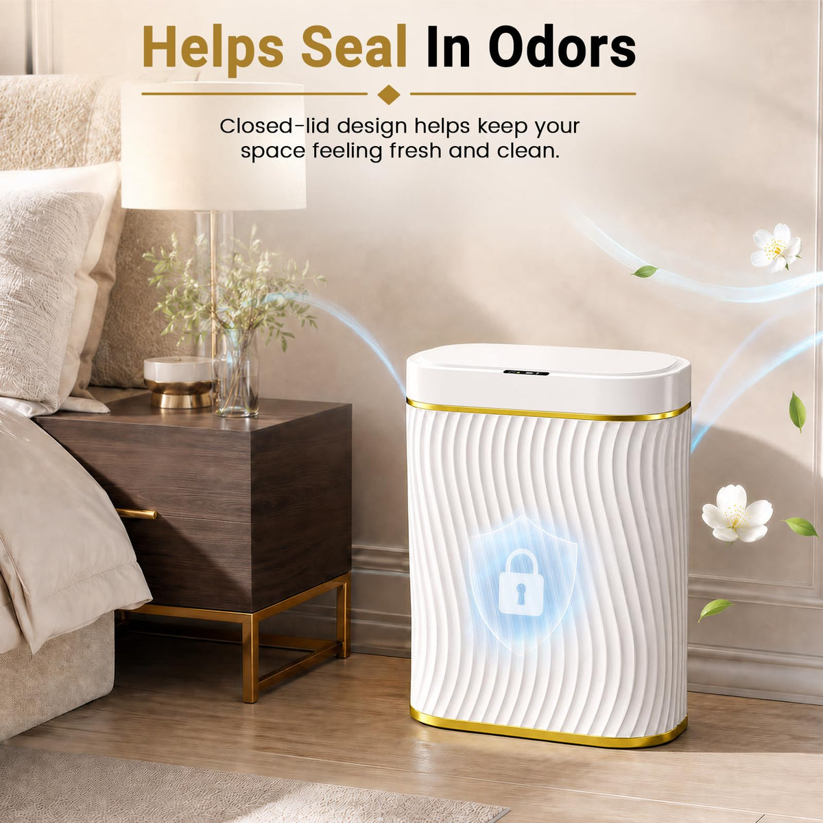 Ogikey removable fixed ring keeps liners tidy and hidden