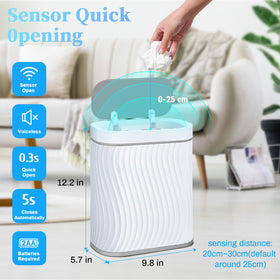 Ogikey trash can sensor activation for convenient touchless waste disposal.