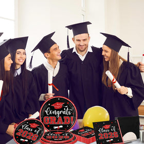 OGMOGKW graduation design caps certificates visuals create instant party ambiance.
