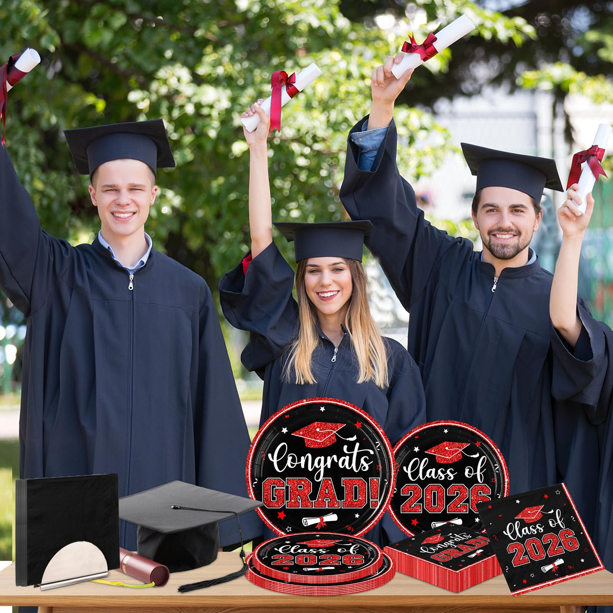 OGMOGKW 7-inch class of 2026 plates highlight festive theme with practical serving.