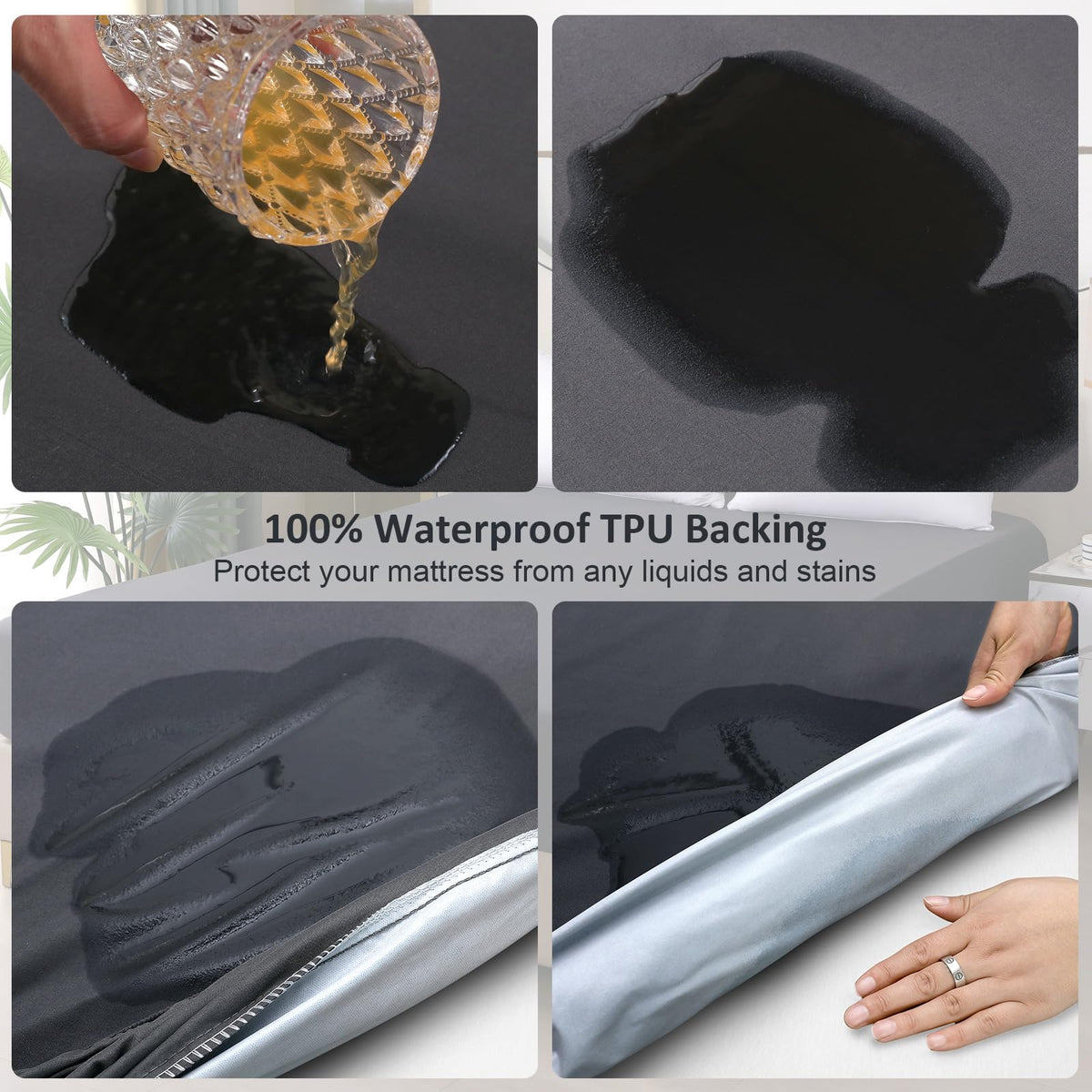 Ohano breathable fabric close-up emphasizes soft, noiseless sleeping surface.