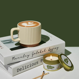 OHATOS natural soy candle fosters a calming ambiance