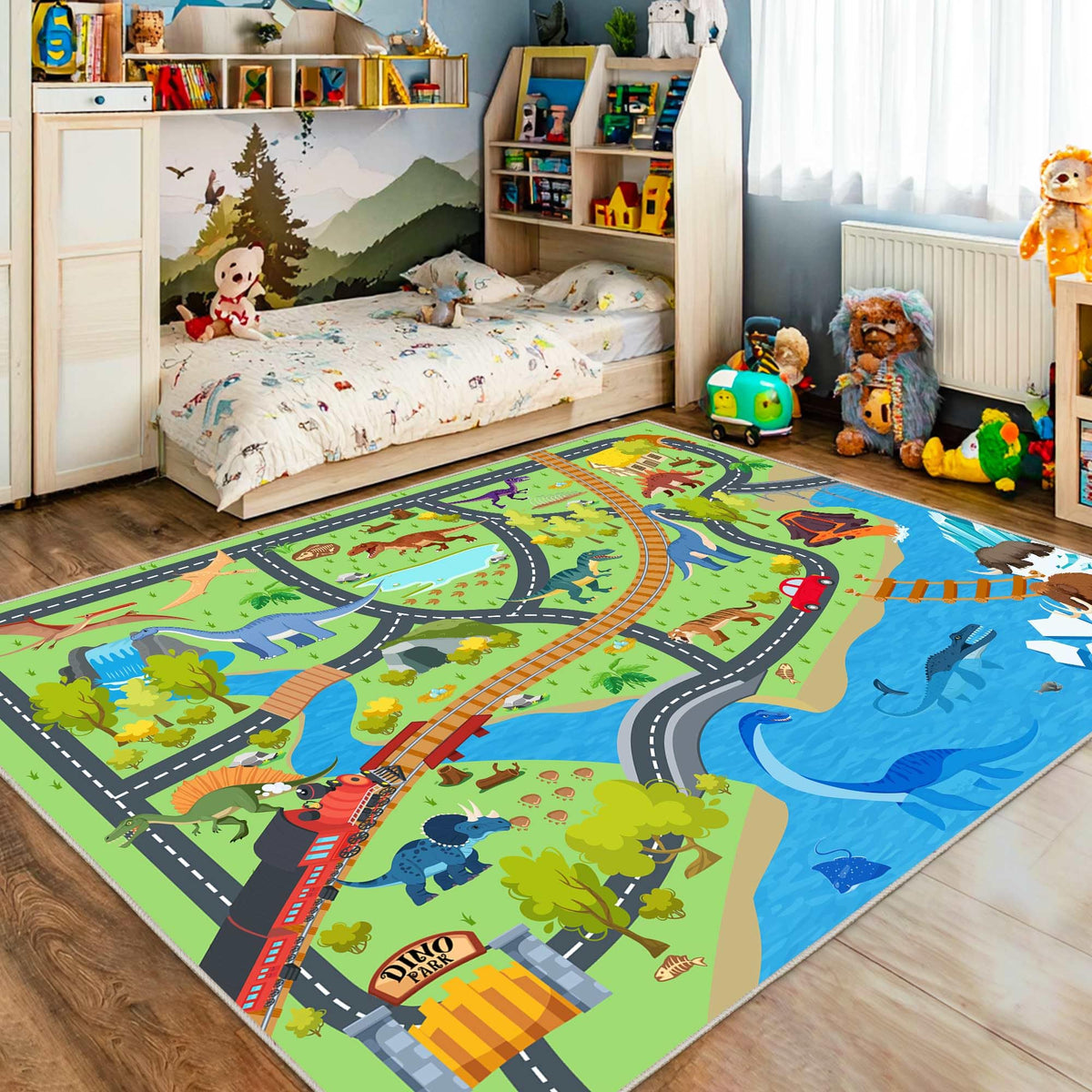 OHDS Lightweight design lets you move the rug between rooms.
