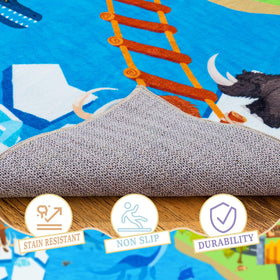 OHDS Ultra-soft faux wool surface offers comfortable, skin-friendly playtime.
