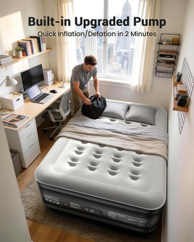 OhGeni air mattress full durable surface resists wear during use.