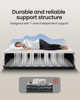 OhGeni air mattress queen easy deflation and storage after use.