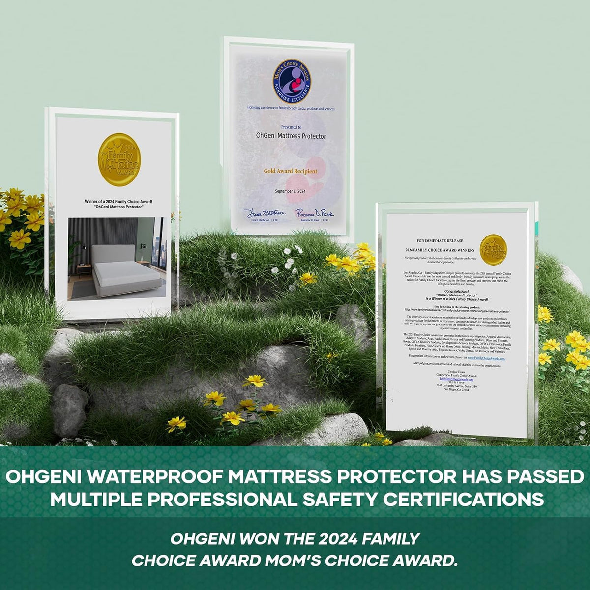 OhGeni Airbnb-ready protector offers versatile protection for hosts and guests.