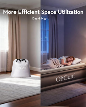OhGeni customizable firmness lets you tailor comfort nightly.