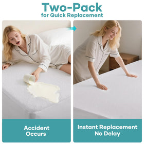 OhGeni deep-pocket fitted design ensures snug fit on mattresses 6 to 18 inches thick.