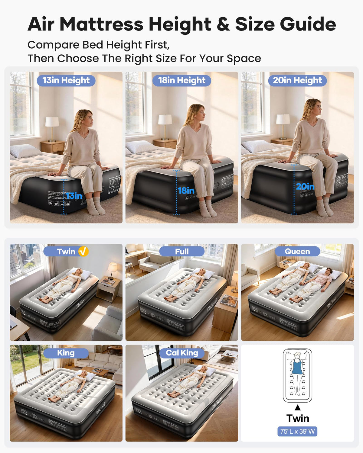 OhGeni included storage bag makes packing effortless after use.