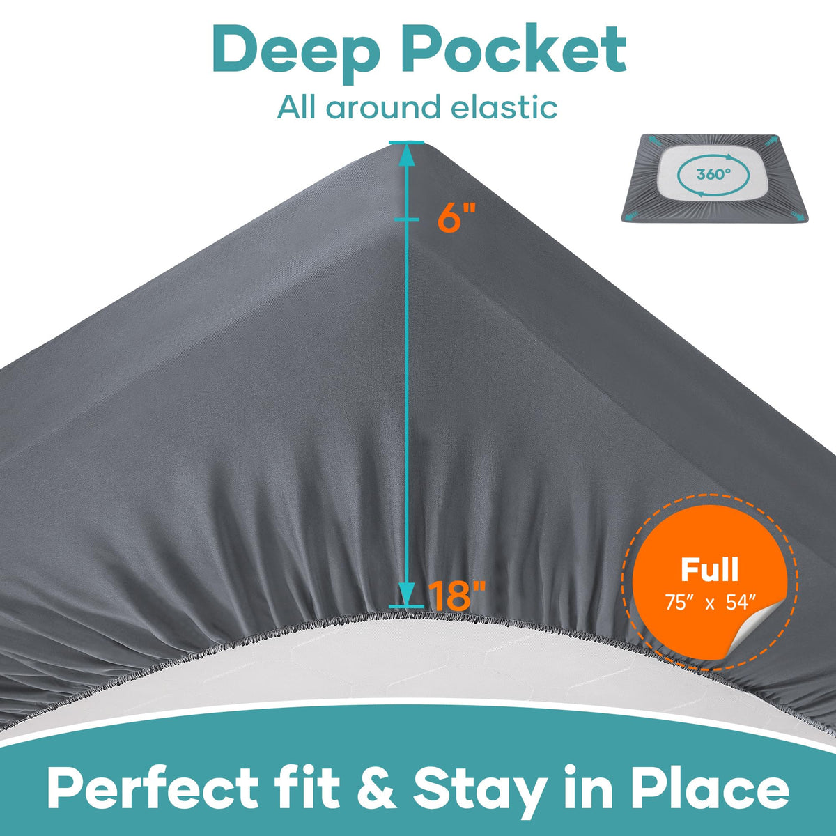 OhGeni elastic-band secured fit keeps protector in place.