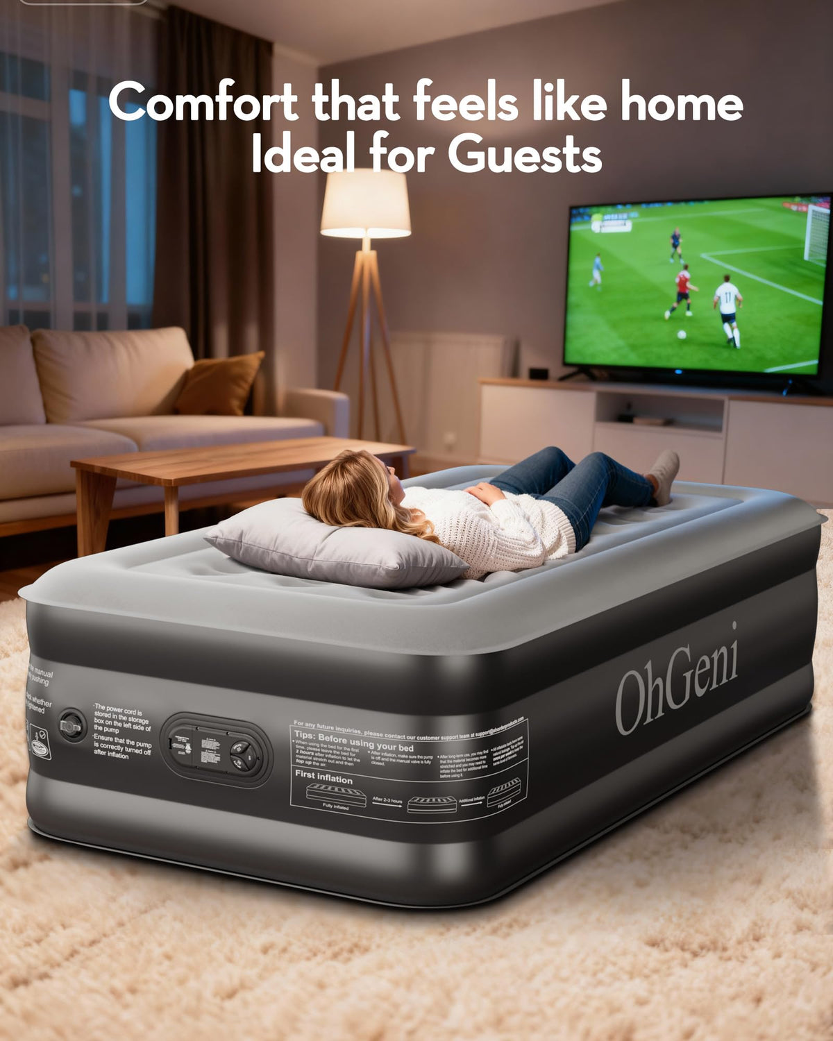 OhGeni thicker PVC delivers durable support and lasting comfort.