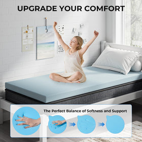 OhGeni twin topper adaptive support aligns shoulders and spine