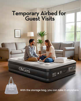 OhGeni upgraded surface material provides lasting durability and smooth sleep surface.