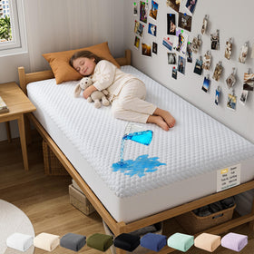 OhGeni twin top view waterproof mattress protector offers full coverage for dry sleep