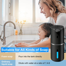 OHIFAST 12.8oz capacity keeps soap handy with fewer refills.
