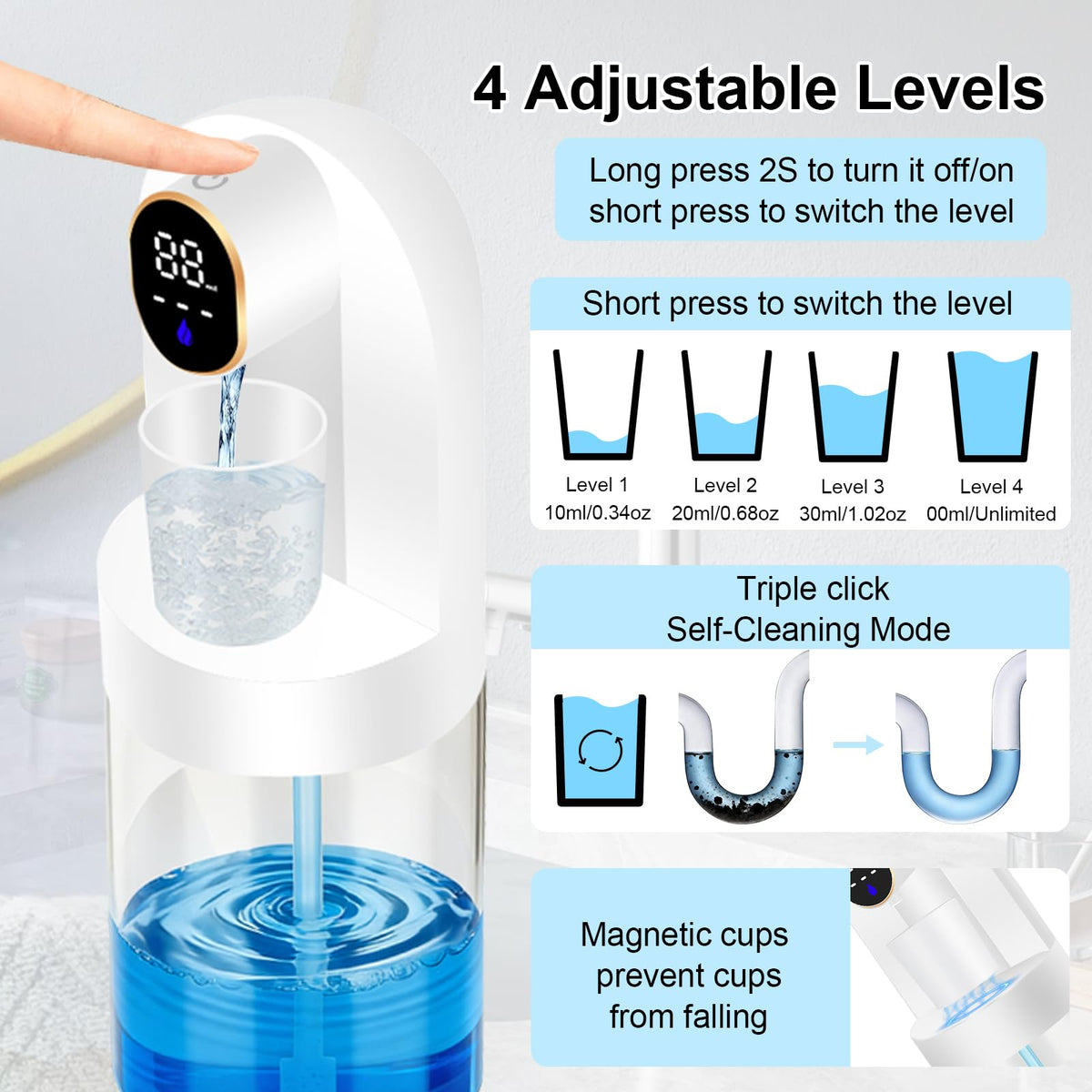 OHIFAST cups and hooks show organized, dust-free storage for shared bathroom spaces