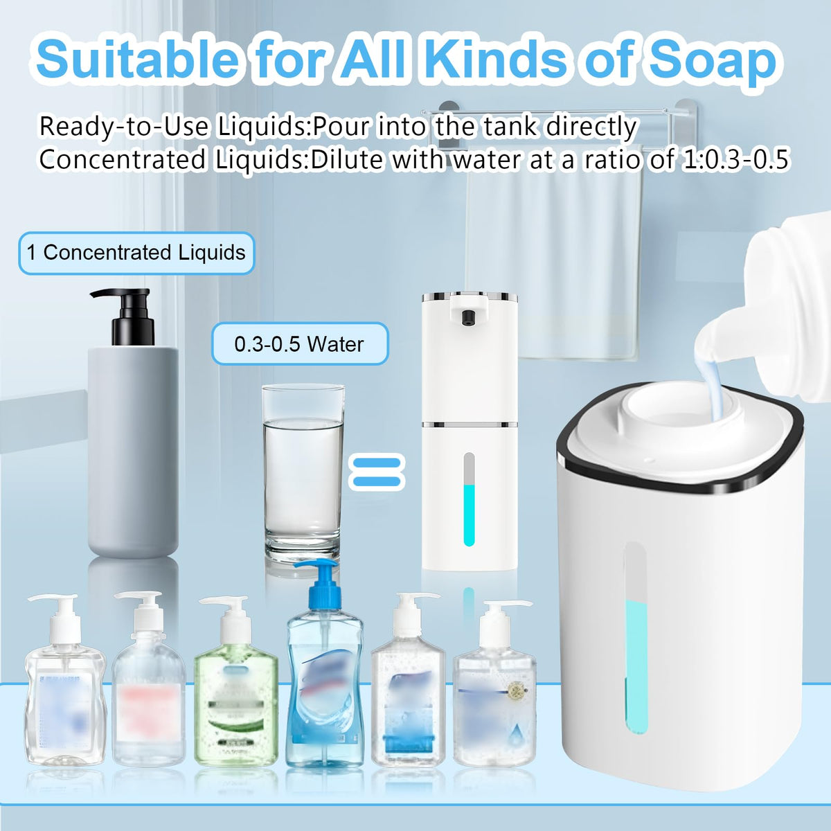 OHIFAST compatible with dish soap and shower gel.